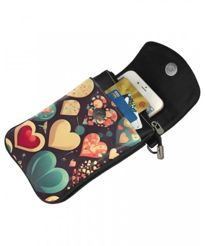 Heart Crush Flower Crossbody, Zippered Cell Phone Wallet With Card Slot, Removable Shoulder Strap, 7.6 X 4.9 Inches $14.47 Cr...