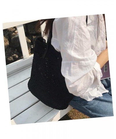 Lace Bag Women Bag Women Shoulder Bag Large Capacity Bag Summer Miss Black Brown $12.13 Shoulder Bags