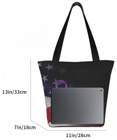 Epilepsy Awareness Women'S Casual One Shoulder Carry Shopping Bag Large Capacity Working Storage Handbag $17.22 Shoulder Bags