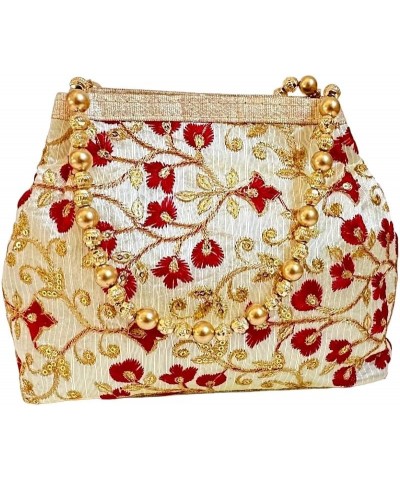 Tara Trends Potli Bag with Golden Pearl Handle Tassel Pack of 2 $8.84 Clutches