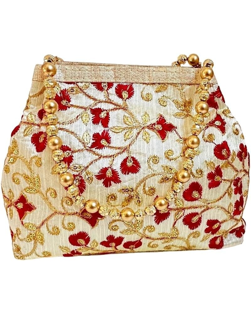 Tara Trends Potli Bag with Golden Pearl Handle Tassel Pack of 2 $8.84 Clutches