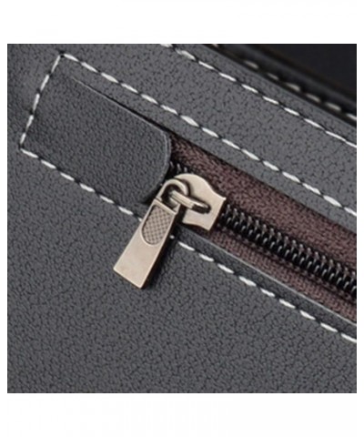 Fashion Long Wallet Artificial Leather Men Business Open Purse Multiple Card Slots Clutch Bag Phone Sticky Wallet (Black, One...