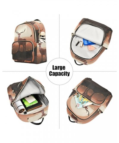 Deer Sunset Sky Women's Backpack Purse Causal Daypack Work Travel College Business Trip Bag Shoulder Bag Small $14.39 Backpacks