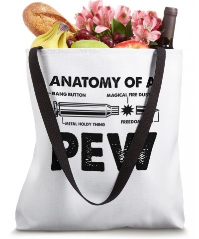 Funny Anatomy Of A Pew Pewer - Ammo Gun - Amendment Saying Tote Bag $15.16 Totes