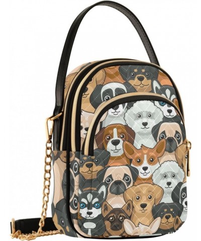 Small Crossbody Bags for Women Trendy Animal Cute Dog Travel Sling Bag Women's Crossbody Handbags Satchel Bags $14.29 Satchels