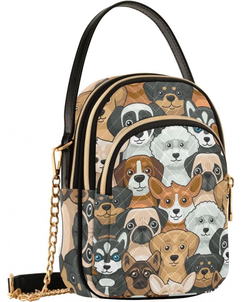 Small Crossbody Bags for Women Trendy Animal Cute Dog Travel Sling Bag Women's Crossbody Handbags Satchel Bags $14.29 Satchels