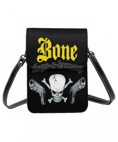 Bone Hip Hop Thugs Rapper N Music Harmony Band Small Cell Phone Purse Woman'S Shoulder Bags Cell Phone Purse Clutch Handbag $...