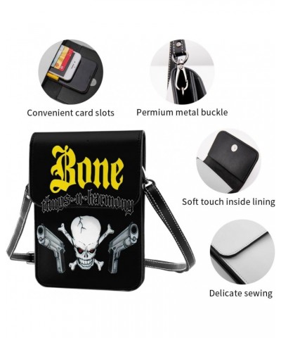 Bone Hip Hop Thugs Rapper N Music Harmony Band Small Cell Phone Purse Woman'S Shoulder Bags Cell Phone Purse Clutch Handbag $...