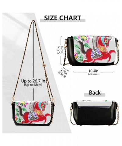 Crossbody Bags for Women Trendy Women's Black Shoulder Bag Small PU Leather Flap Cross Body Bag Handbags Pattern23 $17.62 Cro...