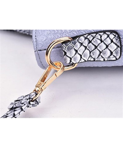 5Pcs Handbag Set Purse Kit Fish Scale PU Top Handle Bag Crossbody Shoulder Tote Satchels Clutch Bag Card Pack for Shopping Wh...