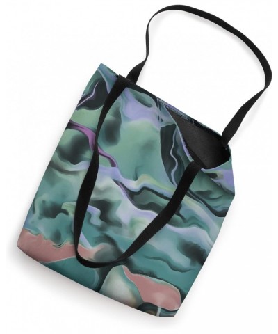 Waves In Harmony Acrylic Pour Abstract Art Tote Bag $13.39 Totes