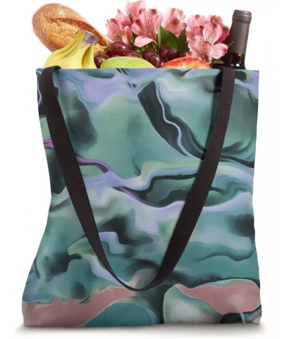 Waves In Harmony Acrylic Pour Abstract Art Tote Bag $13.39 Totes