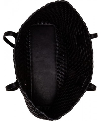 Woven Tote with Pouch Black $32.64 Shoulder Bags