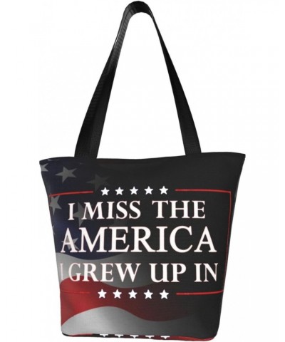 I Miss The America I Grew Up In Fashion Shoulder Bag Large Capacity For Man Or Woman $16.17 Totes