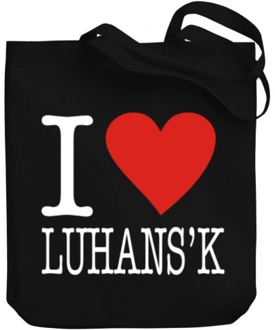 I Love Luhans'K Typewriter Style Canvas Tote Bag 10.5" x 16" x 4 $23.19 Totes