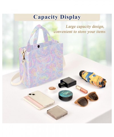 Women Colorful Tie Dye Star Corduroy Tote Bag Casual Handbags Fashion Shoulder Hobo bag $10.78 Totes