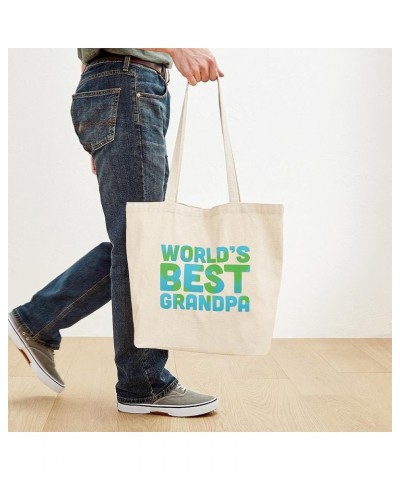 World's Best Grandpa Tote Bag Natural Canvas Tote Bag, Cloth Shopping Bag World's Best Grandpa Tote Bag $8.63 Travel Gear