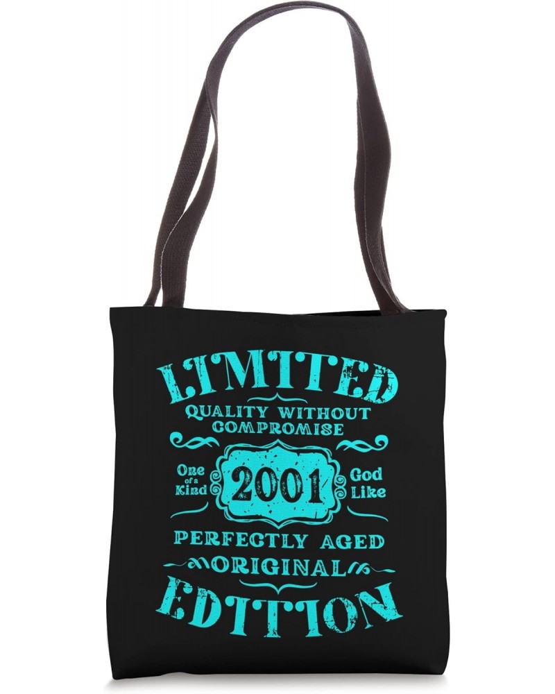 Birthday Year 2001 Limited Edition Gift Used Grunge Vintage Tote Bag $15.33 Totes