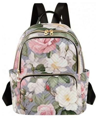 Hand Drawn Bubble Milk Anti Theft Backpacks, Women Backpack, Womens Vacation Backpack, S Watercolor Roses-1 Medium $16.31 Bac...