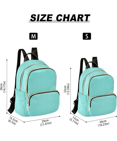 Turquoise Backpack Purse for Women, Anti Theft Backpack Lightweight Small Travel Backpack Shoulder Bag for Work Travel Mini(1...