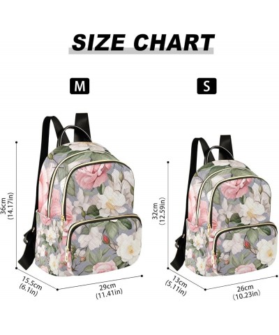 Hand Drawn Bubble Milk Anti Theft Backpacks, Women Backpack, Womens Vacation Backpack, S Watercolor Roses-1 Medium $16.31 Bac...