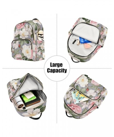 Hand Drawn Bubble Milk Anti Theft Backpacks, Women Backpack, Womens Vacation Backpack, S Watercolor Roses-1 Medium $16.31 Bac...