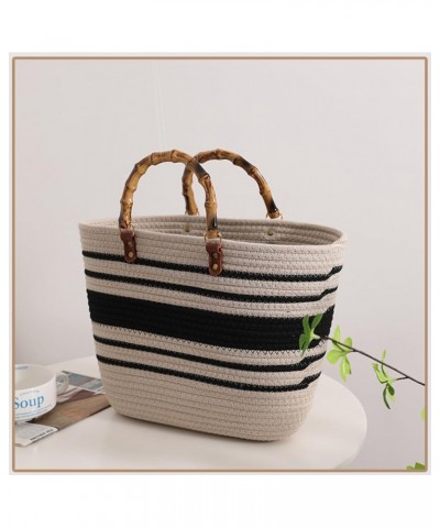 Woven Tote large capacity beach bag fashion casual Mi $38.99 Totes