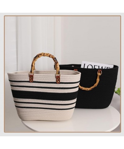 Woven Tote large capacity beach bag fashion casual Mi $38.99 Totes