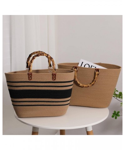 Woven Tote large capacity beach bag fashion casual Mi $38.99 Totes