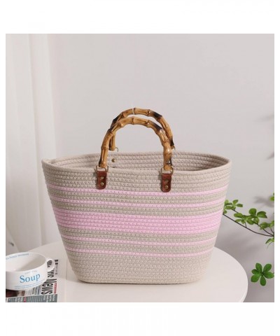 Woven Tote large capacity beach bag fashion casual Mi $38.99 Totes