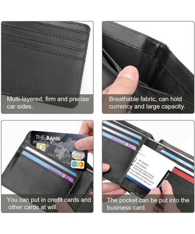 PU Leather Bifold Wallet Coin Purse Soft Stylish Credit Pass Case Card-Holder for Boy Girl Men Woman Money Storage Multi 18 $...