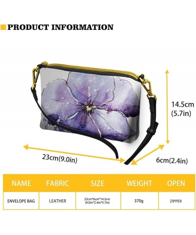 Womens Small Shoulder Bags Cute Clutch Purse Bag Crossbody Purses for Women Mini Handbag Irises $19.03 Satchels