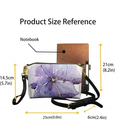 Womens Small Shoulder Bags Cute Clutch Purse Bag Crossbody Purses for Women Mini Handbag Irises $19.03 Satchels