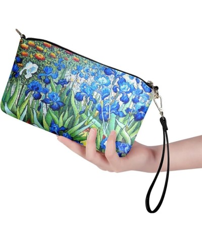 Womens Small Shoulder Bags Cute Clutch Purse Bag Crossbody Purses for Women Mini Handbag Irises $19.03 Satchels