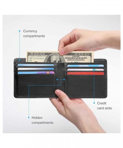 PU Leather Bifold Wallet Coin Purse Soft Stylish Credit Pass Case Card-Holder for Boy Girl Men Woman Money Storage Multi 10 $...