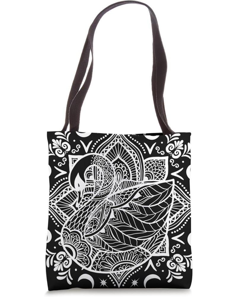 Swan Bird Mandala Pattern Animal Nature Wildlife Swan Lover Tote Bag $11.33 Totes