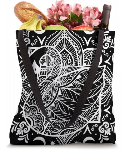 Swan Bird Mandala Pattern Animal Nature Wildlife Swan Lover Tote Bag $11.33 Totes