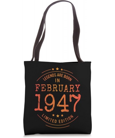 Birthday February 1947 Year Limited Edition Used Legends Tote Bag $10.66 Totes