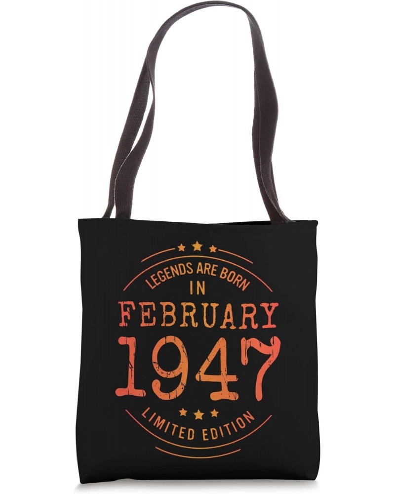 Birthday February 1947 Year Limited Edition Used Legends Tote Bag $10.66 Totes