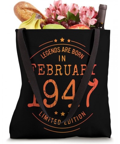 Birthday February 1947 Year Limited Edition Used Legends Tote Bag $10.66 Totes