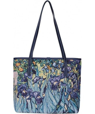 Tapestry Shoulder Bag Tote Bag for Women with Travel or Work Tote Bags for Women Iris $30.95 Shoulder Bags