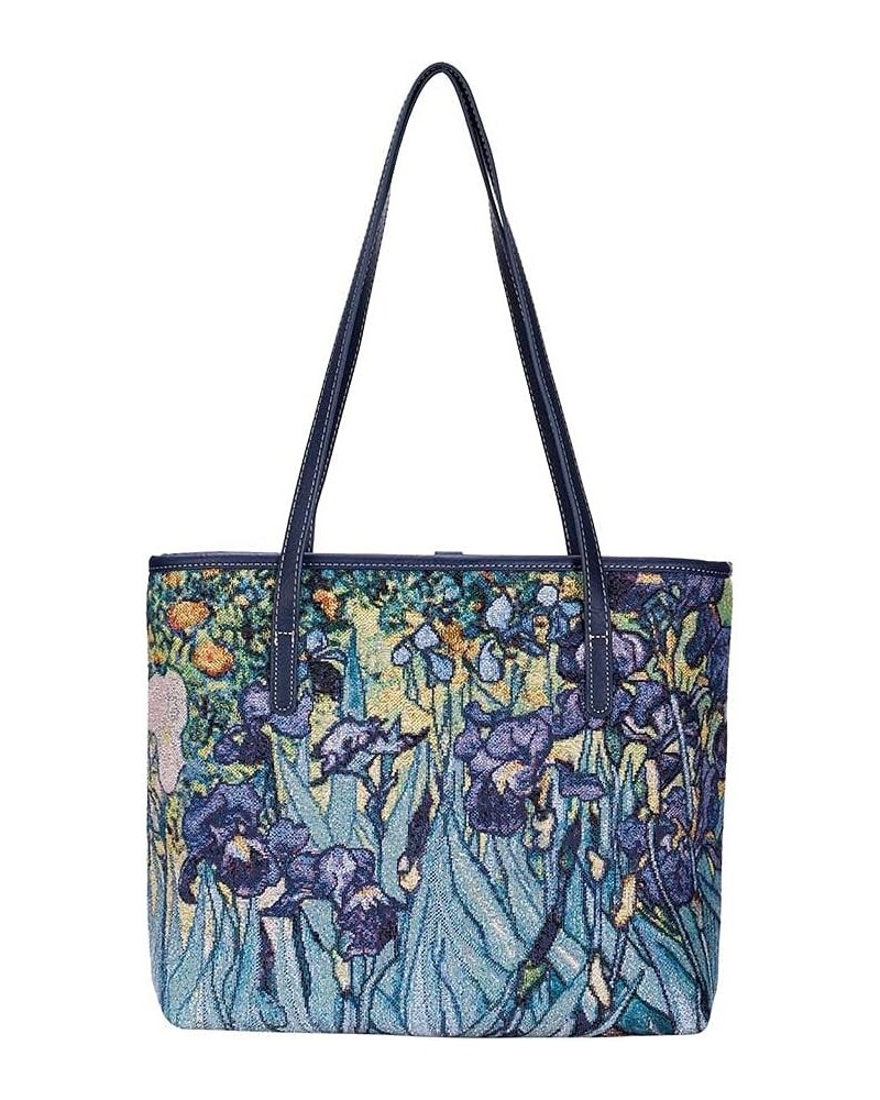 Tapestry Shoulder Bag Tote Bag for Women with Travel or Work Tote Bags for Women Iris $30.95 Shoulder Bags