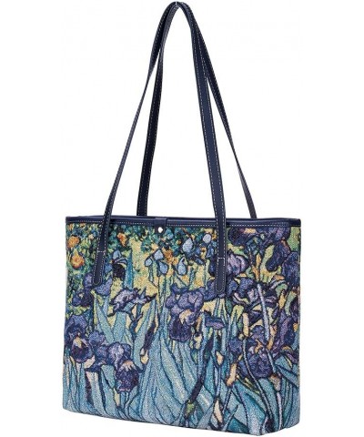 Tapestry Shoulder Bag Tote Bag for Women with Travel or Work Tote Bags for Women Iris $30.95 Shoulder Bags