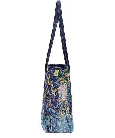 Tapestry Shoulder Bag Tote Bag for Women with Travel or Work Tote Bags for Women Iris $30.95 Shoulder Bags