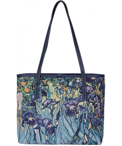 Tapestry Shoulder Bag Tote Bag for Women with Travel or Work Tote Bags for Women Iris $30.95 Shoulder Bags