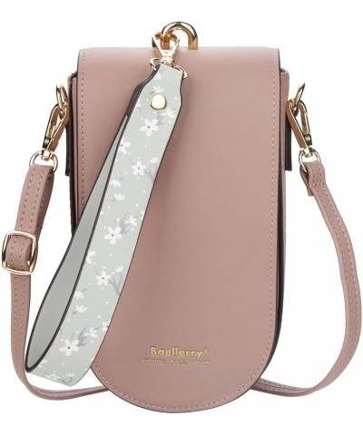 Women's long wallet, one-shoulder messenger bag, vertical mobile phone bag, Korean buckle clutch,purple $16.51 Shoulder Bags