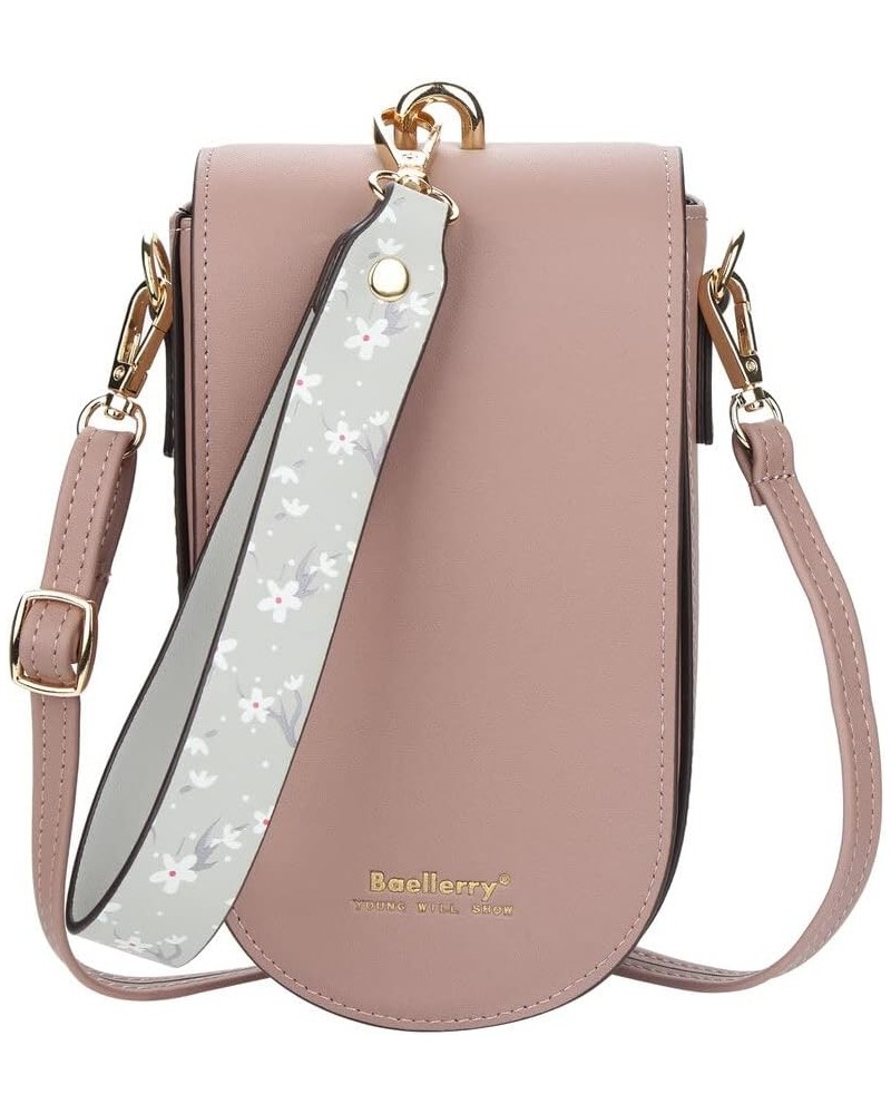 Women's long wallet, one-shoulder messenger bag, vertical mobile phone bag, Korean buckle clutch,purple $16.51 Shoulder Bags