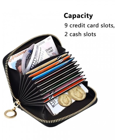 Ethnic Style Eye Sun RFID Credit Card Holder Leather With Zipper Card Case Wallet for Women Girls Color 7 $11.01 Wallets