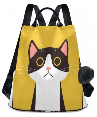 Cat Women Backpack Purse Anti-theft Casual Shoulder Bag Fashion Ladies Bags $20.16 Backpacks