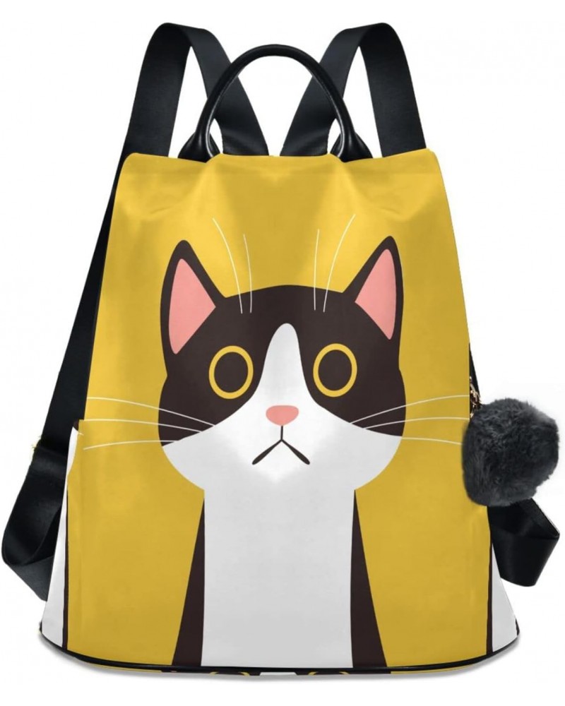 Cat Women Backpack Purse Anti-theft Casual Shoulder Bag Fashion Ladies Bags $20.16 Backpacks